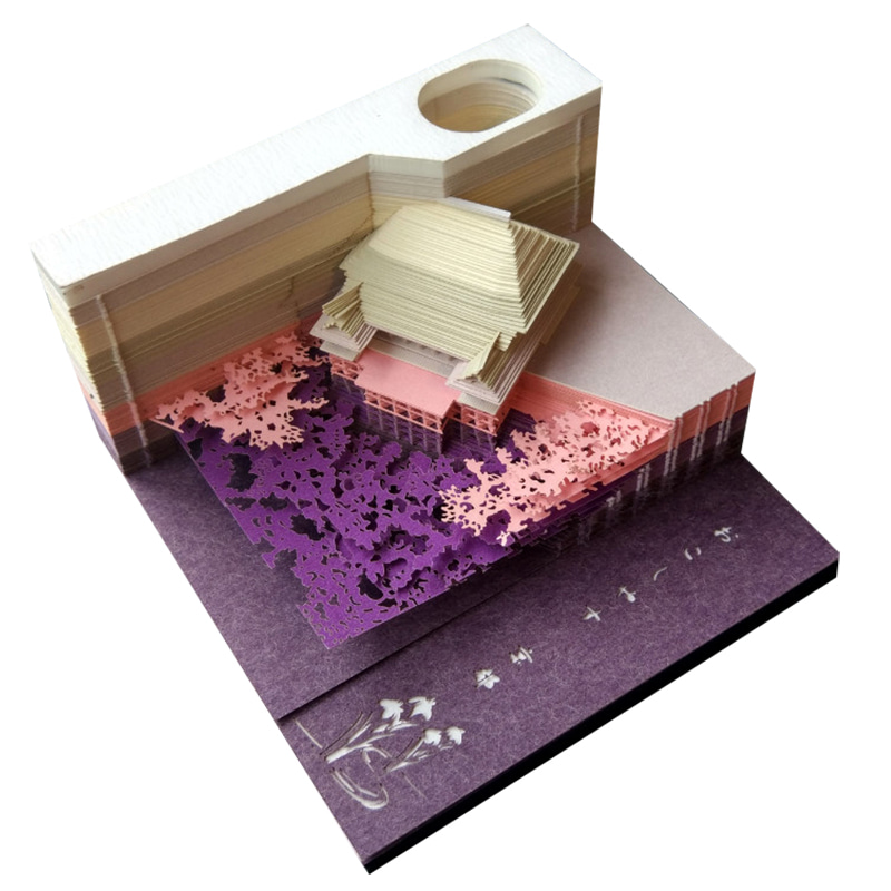 포스트잇 3D 입체메모지 스티커 메모 580973 건축 모델 종이 조각