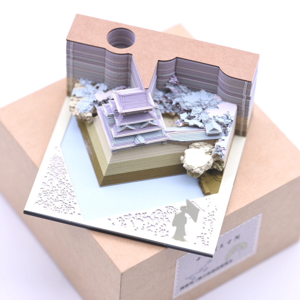 포스트잇 3D 입체메모지 건축 580978 메모 종이 예술 스티커 메모
