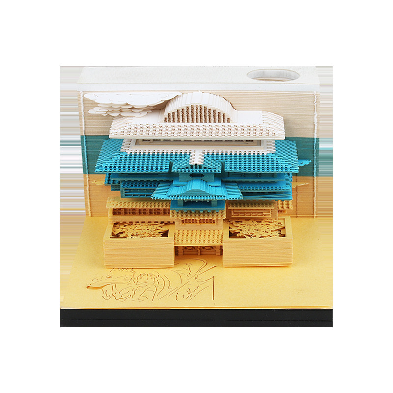 포스트잇 3D 입체메모지 580980 메모 건축 모델