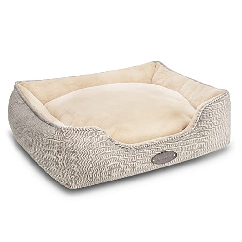 강아지 침대 양면형 유니크한 패턴 585208 브라운 베이지 미국