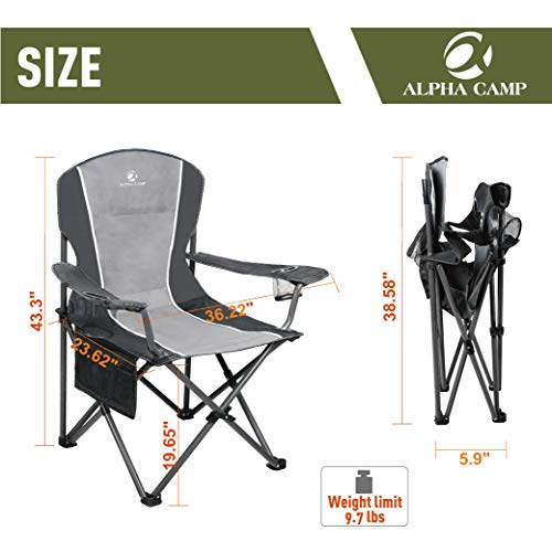 야외 캠핑 경량 미국 의자 휴대용 586022 대형 접는 헤비 듀티 스틸 프레임 컵 홀더가있는 접이식