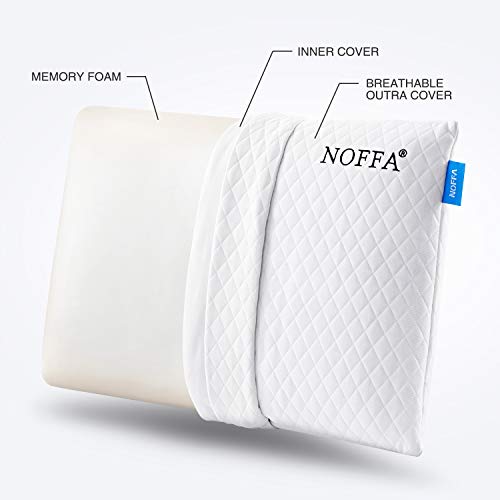 독일 베개 NOFFA 슬림 얇은 40x60 비스코 586161 수면베개 메모리폼 낮은 베개