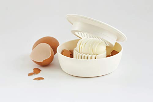 독일 에그토퍼 Fiskars 계란 커터 플라스틱 스텐 590625 흰색 에그커터