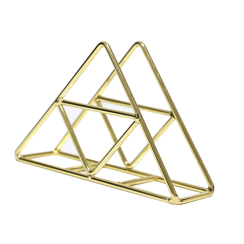 휴지 디스펜서 냅킨 케이스 북유럽 철공예 메탈릭 삼각형 냅킨 카페 플레이트-591975
