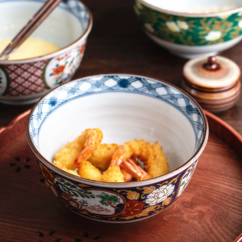라면그릇 일본 일본식 미노야키 도자기 식기 가정용 국수그릇 우동-595896