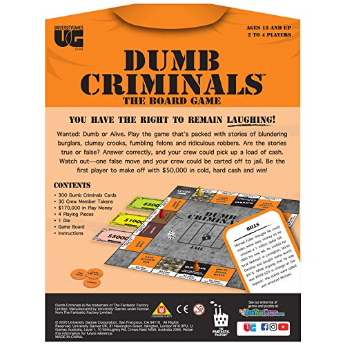 대학 Dumb Criminals  2~4명의 플레이어 596131 미국 보드게임