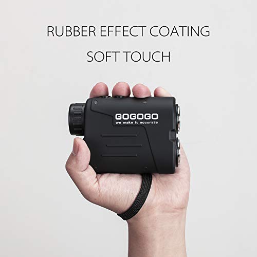 Gogogo Sport Vpro 레이저 사냥 6배 배율 투명 보기 650,900야드 레이저 정확한 슬로프 기능 600508 골프 거리 측정기 미국
