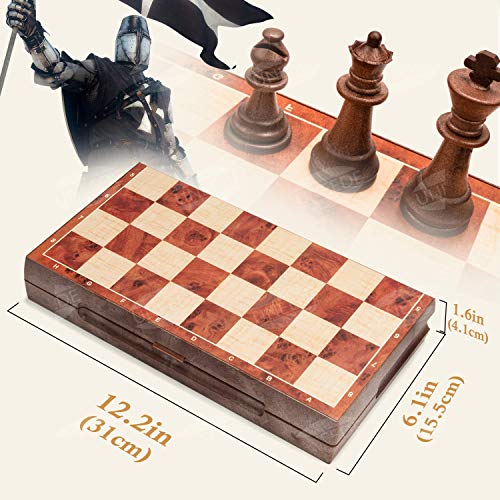 독일 마그네틱 체스 세트 접이식 체스 보드 휴대용-600671