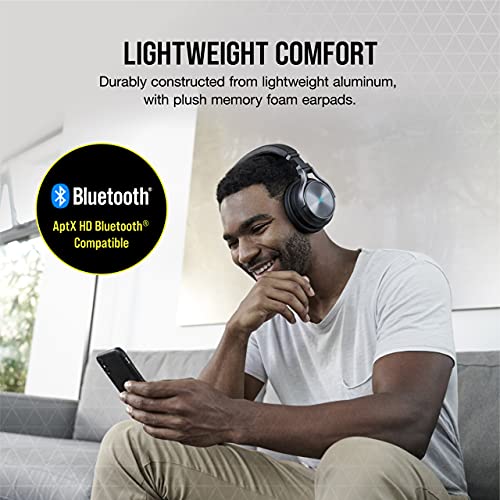 커세어 버츄오소 RGB 무선 XT Bluetooth 및 공간 오디오가 포함된 고음질 게임용 600708 헤드셋 미국