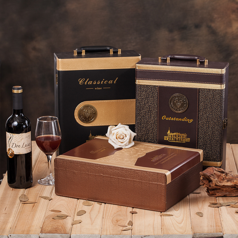 와인 포장 박스 고급 와인 포장 박스 선물 선물 세트 더블-602816