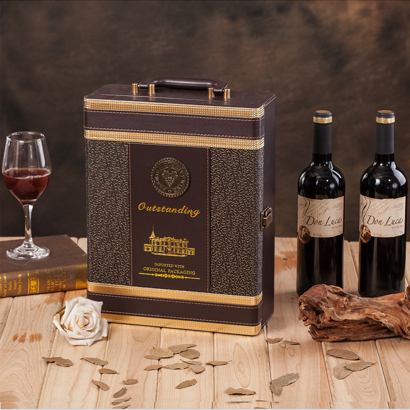와인 포장 박스 라피와인세트 2개입 더블지-602823