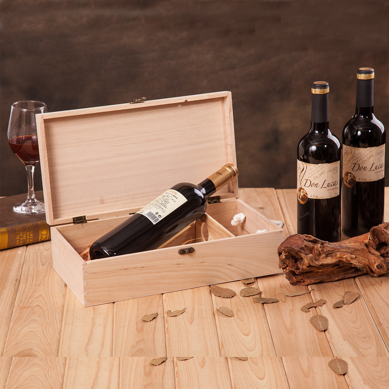 와인 포장 박스 와인 우드박스 소나무 와인세트 더블 브릿지통-602824