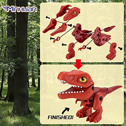 Minxuan 분리 장난감 STEM 장난감 세트 전기 드릴 (4 개) 603235 공룡 미국 피규어