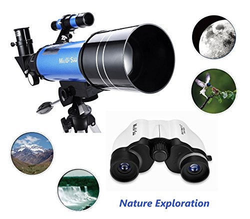 MaxUSEE 70mm 굴절 8X21 초보자 콤팩트 HD 쌍안경 달빛 관측 새 관광 여행 603408 미국 천체 망원경 천문 별자리