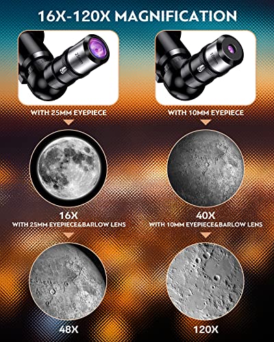 BOBLOV 굴절 70mm 조리개 400mm 초점 거리 밝은 달 이미지 휴대 가방 포함 603490 미국 천체 망원경 천문 별자리