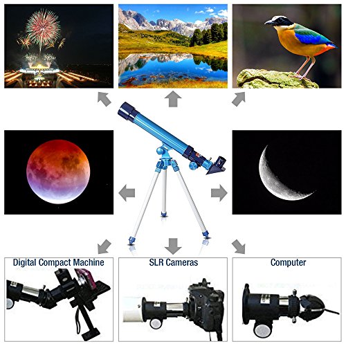 3개의 돋보기 대각경 삼각대 포함 세트 초점을 맞추기 쉬운 훌륭한 교육과학 603577 미국 천체 망원경 천문 별자리