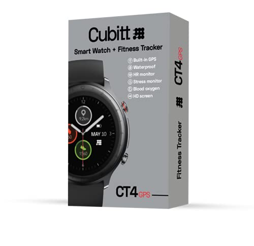 큐빗 CT4 GPS 스마트워치 GPS 피트니스 트래커 1.28 TFT LCD 컬러 터치스크린 IP68 방수 605068 미국 시계