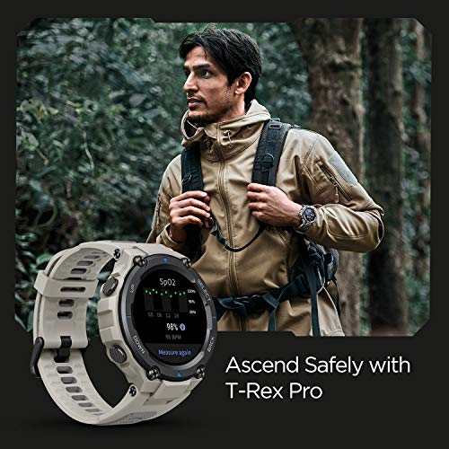 어메이즈핏 T Rex Pro 스마트워치 GPS 탑재 남성용 아웃도어 피트니스 워치 표준 인증 스포츠 모드 605069 미국 시계