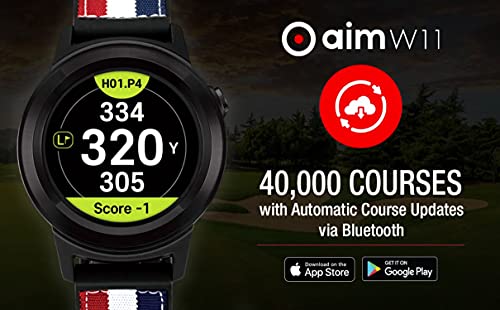 Golf Buddy Aim 골프 GPS 프리미엄 풀 컬러 터치스크린 605120 미국 시계