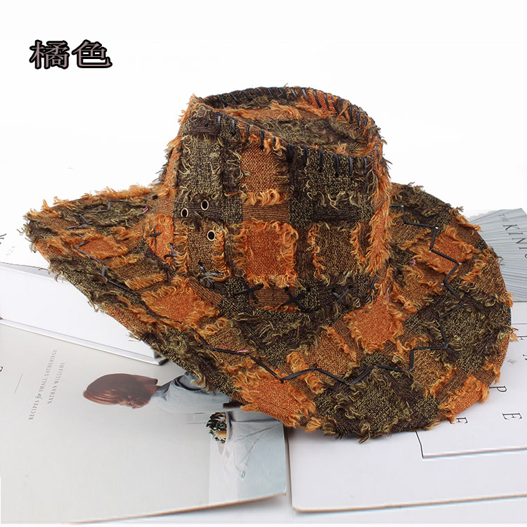 카우보이 모자 소품 서부 기사 여행 남녀 선캡 몽골-605491