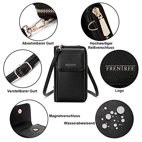 Frentree 휴대폰 숄더백 숄더 스트랩과 지갑 다기능 크로스백 독일발송