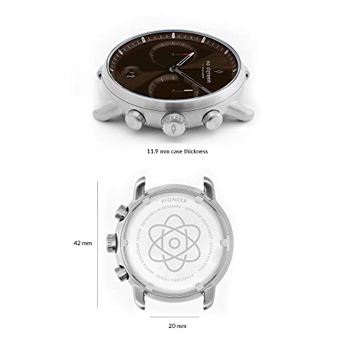노드그린 스칸디나비아 디자인 시계 쿼츠 실버 브라운 손목시계-610763