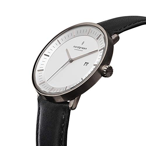 노드그린 스칸디나비아 디자인 시계 화이트 손목시계-610765