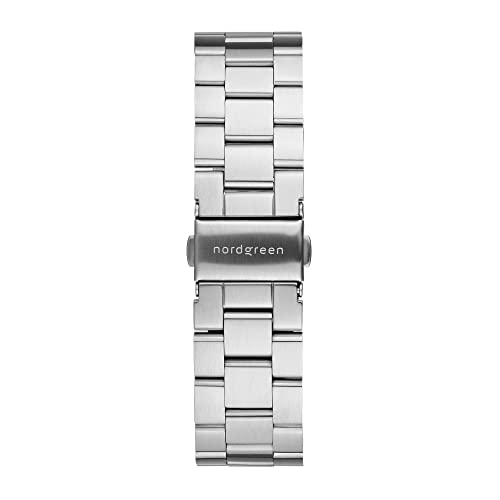 노드그린 스칸디나비아 디자인 시계 쿼츠 실버 녹색 손목시계-610767