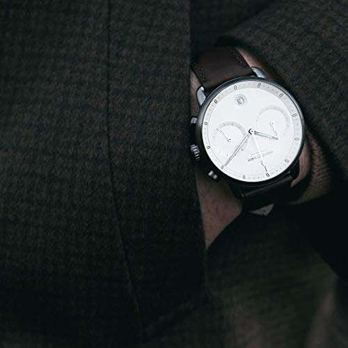 노드그린 스칸디나비아 디자인 시계 쿼츠 실버 화이트 손목시계-610771