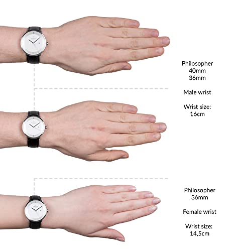 노드그린 스칸디나비아 디자인 시계 쿼츠 로즈 골드 화이트 손목시계-610774