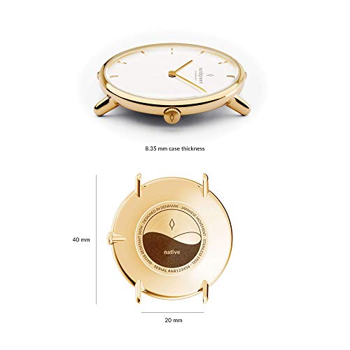 스칸디나비아 디자인 쿼츠 실버 화이트 손목시계-610794
