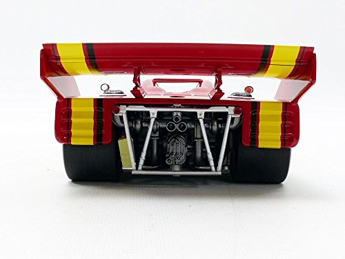 1975 포르쉐 차량 미니어처 빨간색/노란색 1/18 스케일 독일 모형카