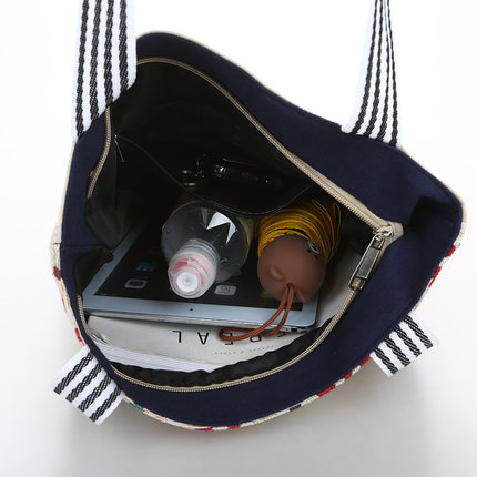 여성가방 가을 트위드 숄더 토트백 에스닉 쇼퍼백