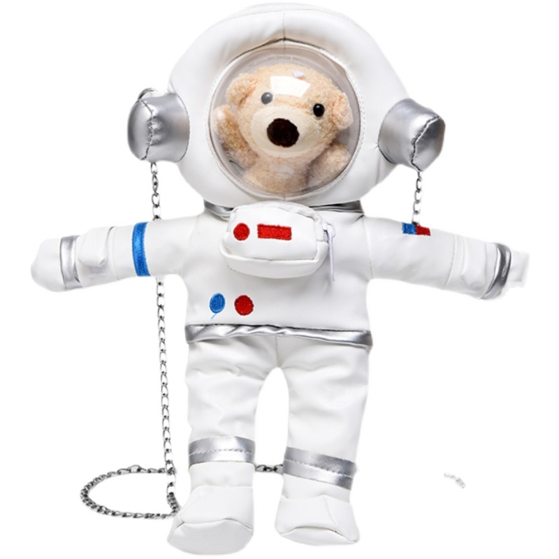 여성가방 보세 우주 곰 귀여운 PU 피규어 패션 뽀글이 캐주얼 크로스백-612465