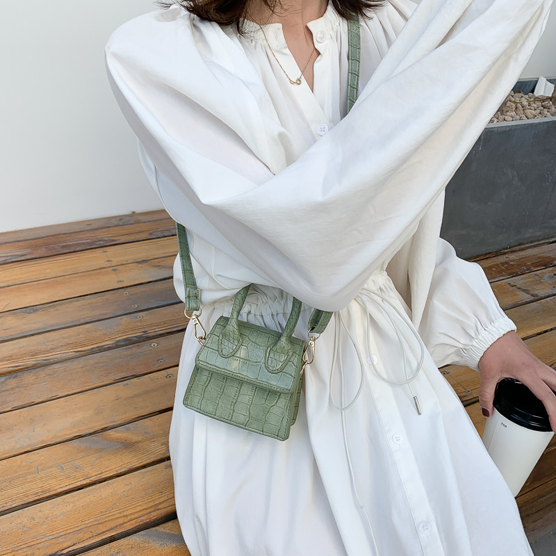 여성가방 보세 미니백 트렌드 패션 악어무늬 숄더백 캐주얼-612501