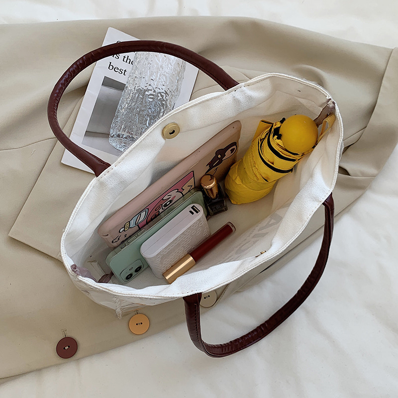 여성가방 보세 가방 패션 캔버스 가방 토트백 숄더백 대학생 대용량-612523