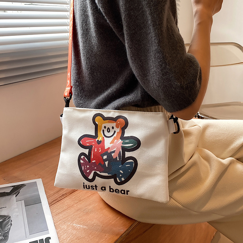 여성가방 봉투 가방 봄 파우치 큐티 캐릭터 숄더백 크로스백