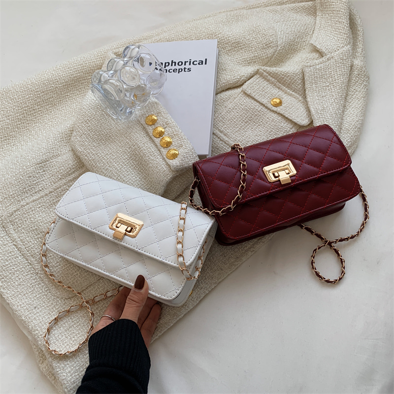 여성가방 가방자수선 숄더 패션 깅엄체크 심플 트렌드
