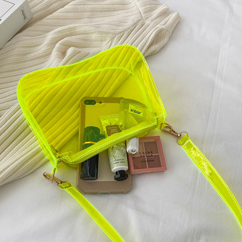 여성가방 투명 젤리 가방 봄여름고급 크로스백 미니멀 디자인