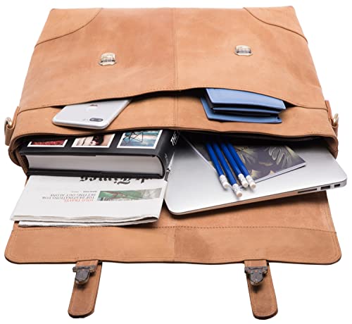 독일 가방 가죽 숄더백 노트북 14인치 진짜 버팔로 메신저백 서류 빈티지 가죽