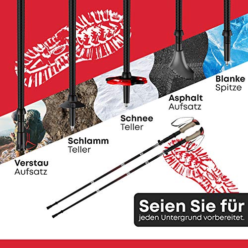 등산스틱 독일 탄소 액세서리 워킹폴 트레킹폴 초경량 하이킹 걷기