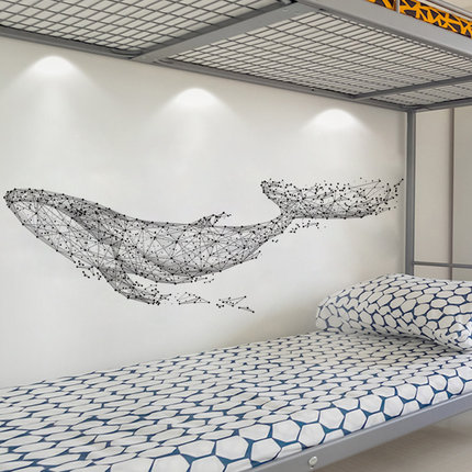고래 장식 거실 인테리어 3d 벽면 스티커 그림 침실 벽지 셀프 스티커 배경-615870
