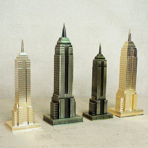 세계건축물 랜드마크 미니어쳐 세계 유수의 건물 미국 엠파이어 스테이트 빌딩 모형 책상 오피스-22293192489995