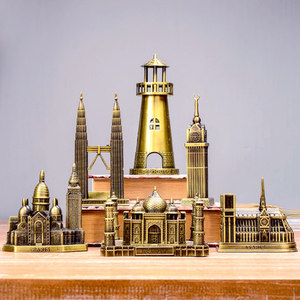 세계건축물 랜드마크 미니어쳐 세계 유수의 건축물 진열장 금속 모형 에펠탑 크기-22293192489953