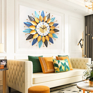 인테리어 인기 예쁜 벽시계 괘종 거실 가정용 패션 아이디어 시계 침실 개성 예술 정음-502847