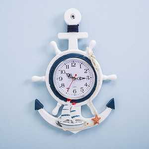 인테리어 인기 예쁜 벽시계 지중해풍 보트시계 크리에이티브 마린 시계타종정-503087