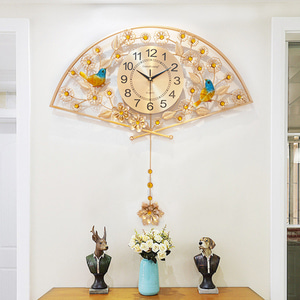 인테리어 인기 예쁜 벽시계 괘종 거실 시계 모던 심플 크리에이티브 벽걸이 홈 무음 아이덴티티-503181