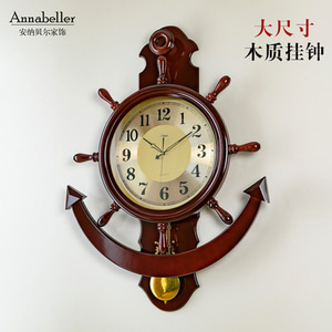 인테리어 인기 예쁜 벽시계 아나벨 배타기 시계 나무 중식 거실 시계 벽걸이 시계-503023