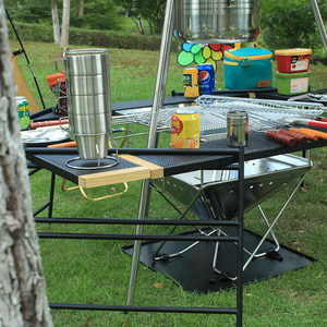 캠핑 경량 롤테이블 신형 야외 바비큐 테이블은 메쉬 테이블과 함께 캠핑할 수 있으며 휴대용으-514234
