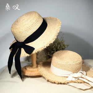 사파리모자 선캡 라피 밀짚모자 여 여름 상큼한 패션 해변 모자 비치모자-516500